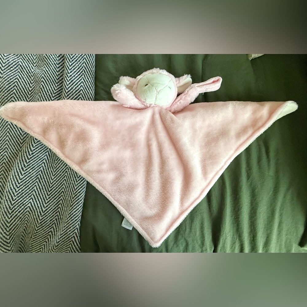 🐑 Carter’s Pink Lamb Security Blanket Lovey - Picture 2 of 6